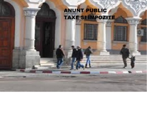 anunt public taxe