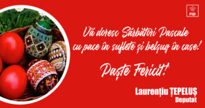 Laurentiu Tepelus felicitare PASTE