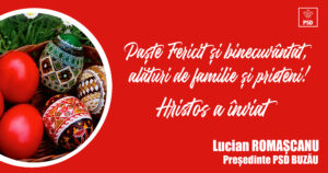 Lucian Romascanu felicitare Paste